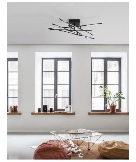 PLAFONIERA RACCIO 48W BLACK