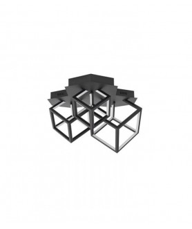 PLAFONIERA GABBIA BLACK