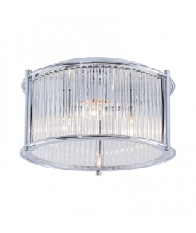 PLAFONIERA STICLA ARGINTIE...