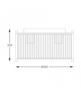 PLAFONIERA STICLA ARGINTIE...