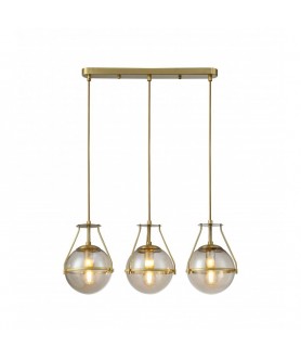 LUSTRA STICLA 3XE27 AURIE DROP