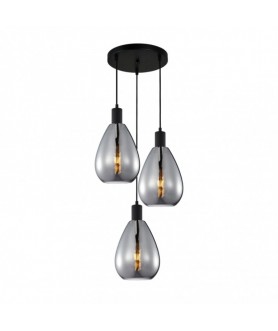 LUSTRA STICLA 3XE27 ZULO...