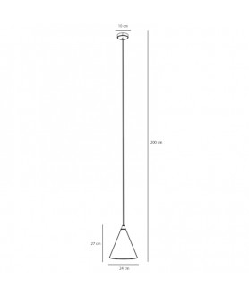 PENDUL METAL 1XE27 FORM...